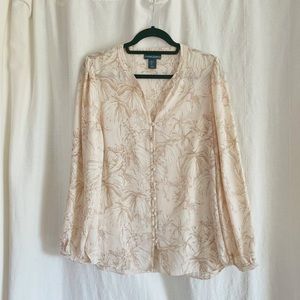 Cynthia Rowley floral blouse